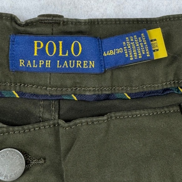Polo Ralph Lauren Mens Varick Slim Straight Stretch Pants Olive Green 44x30 NEW - Picture 9 of 14